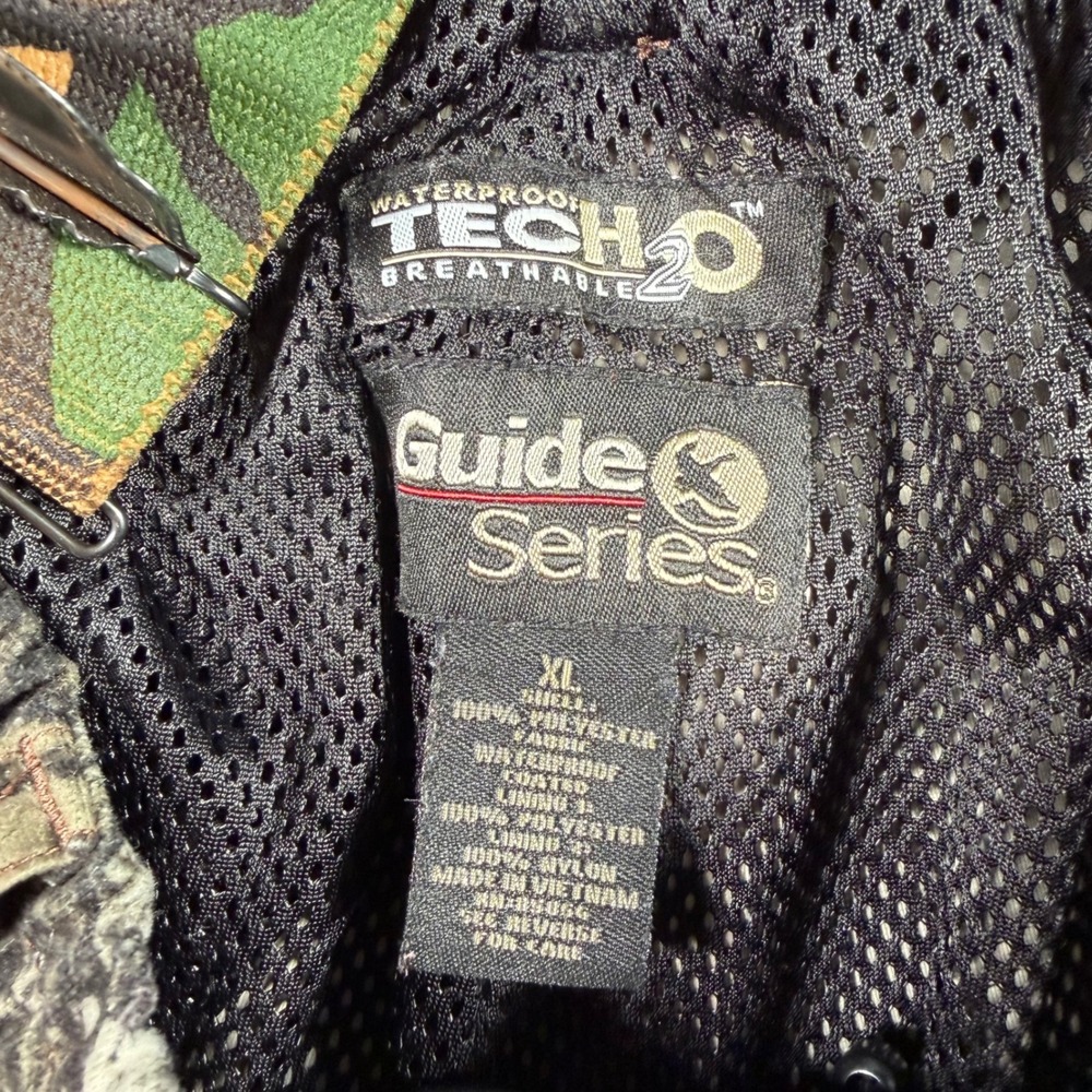 Guide Series Hunting Pants Mens XL Brown Mossy Oak Camo Tech-H2O Suspenders - Picture 5 of 10